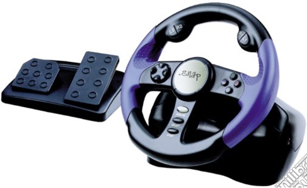 SNAP PS2 - Volante analog. con ped. videogame di PS2