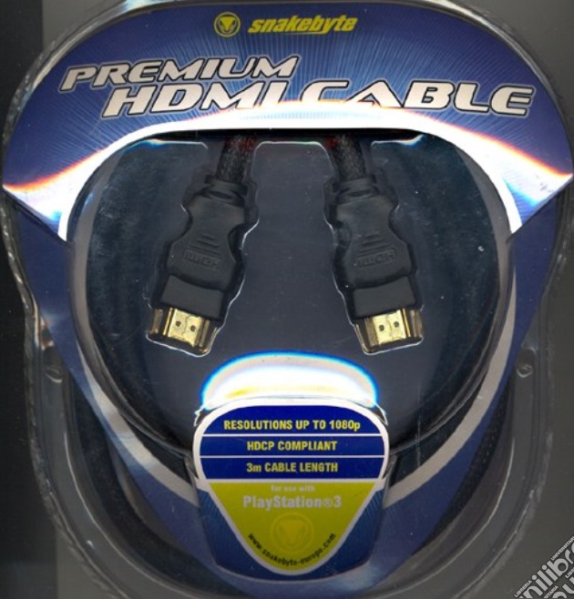 SUNFLEX PS3 - Premium HDMI Cable videogame di PS3