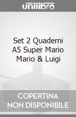 Set 2 Quaderni A5 Super Mario Mario & Luigi videogame di GAGE