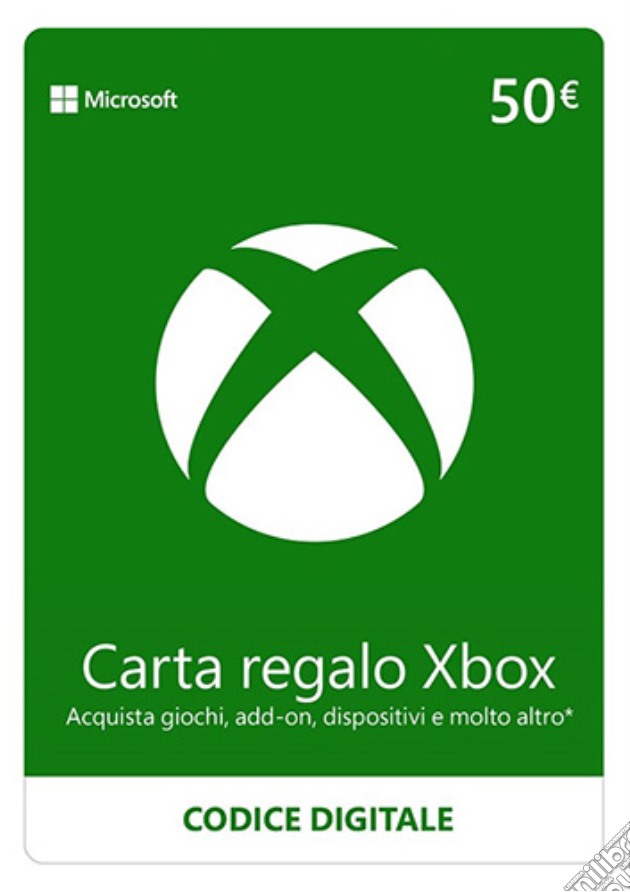 Microsoft XBOX Live 50 Euro PIN videogame di DDMG