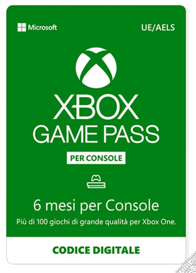Microsoft Gamepass 6 Mesi PIN videogame di DDAX