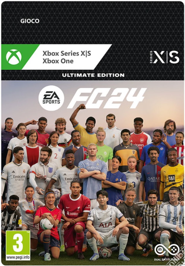 Microsoft EA Sports FC 24 Ultimate Ed. COMBO  IT PIN videogame di DDMC