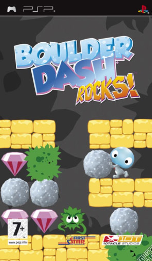 Boulderdash Rocks videogame di PSP