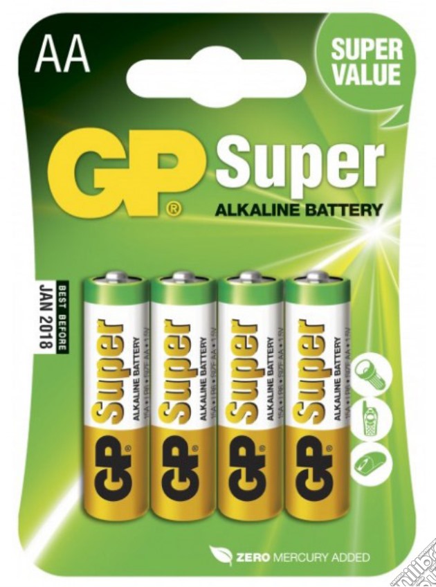 GP Battery Stilo AA Blister da 4 videogame di HGP