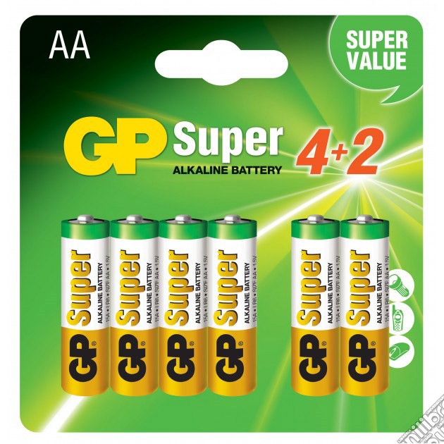 GP Battery Stilo AA Blister da 6 videogame di HGP