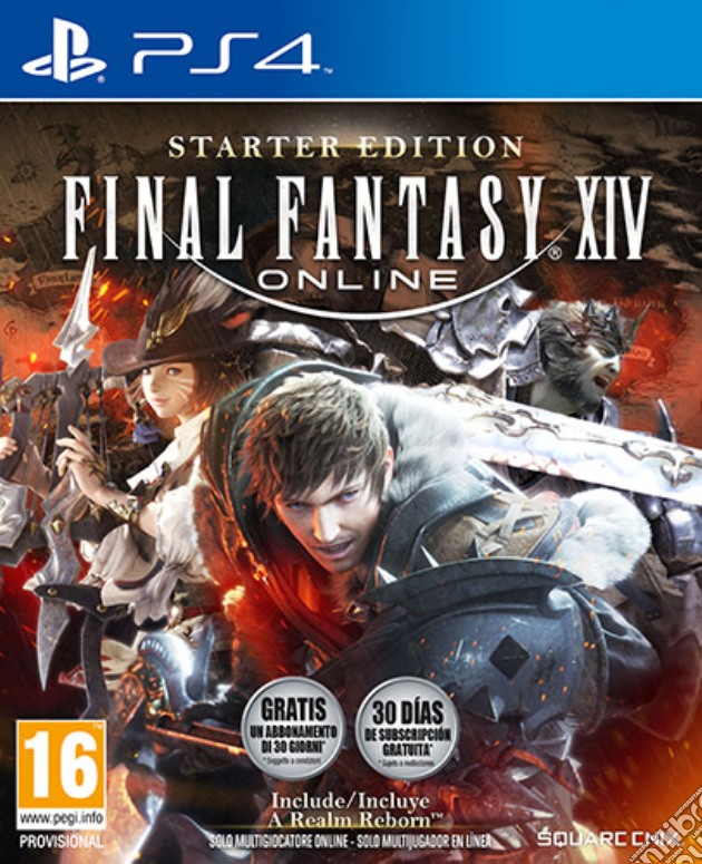 Final Fantasy XIV Online Starter Ed. videogame di PS4