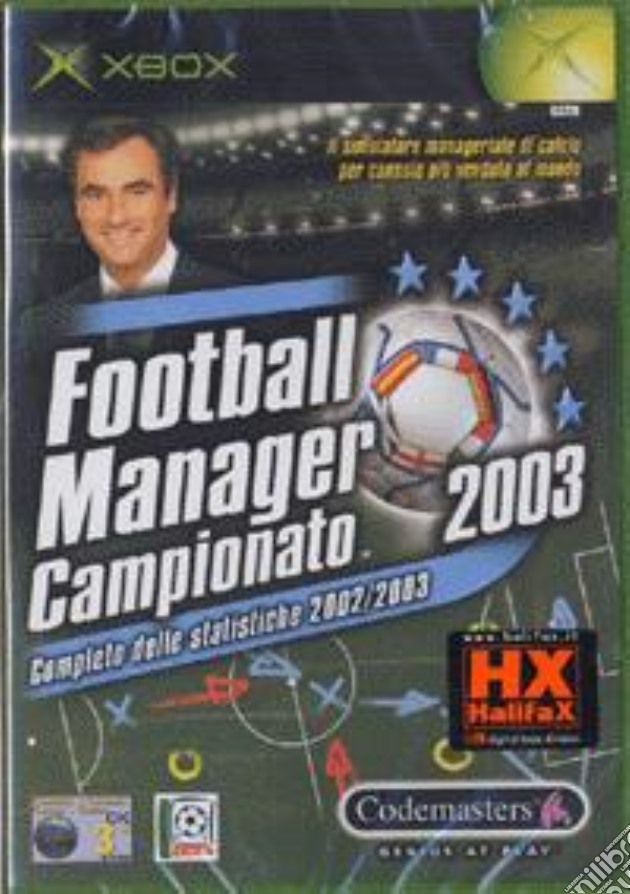 Footballmanager: Campionato 2003 videogame di XBOX