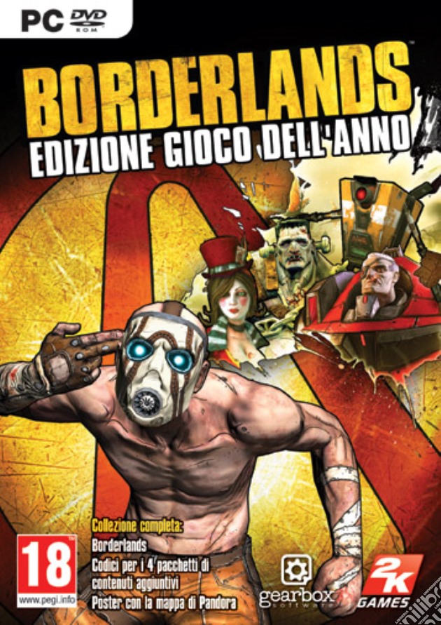 Borderlands edizione gioco dell'anno videogame di PC