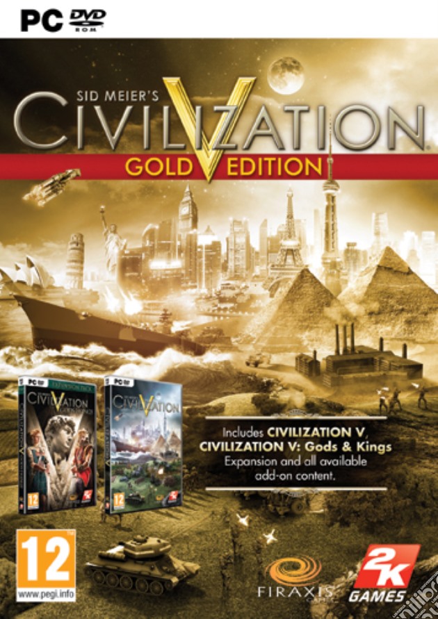Civilization 5 Gold Edition videogame di PC