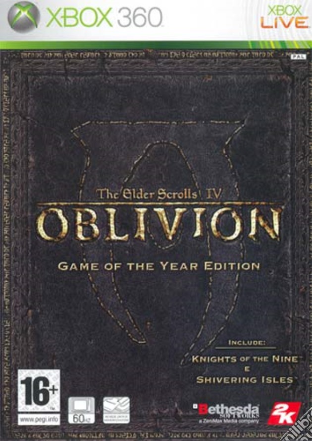 Oblivion Game of The Year videogame di X360