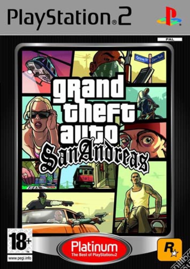 GTA San Andreas PLT videogame di PS2