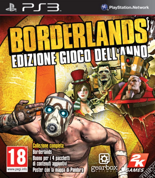 Borderlands edizione gioco dell'anno videogame di PS3