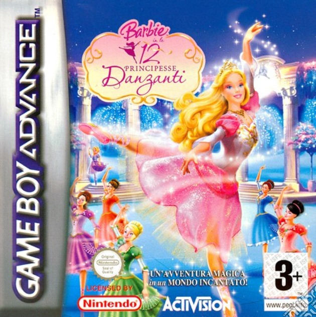 Barbie le 12 Principesse Danzanti videogame di GBA