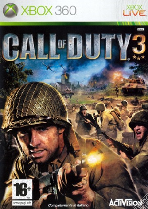 Call of Duty 3 + Token Code videogame di X360