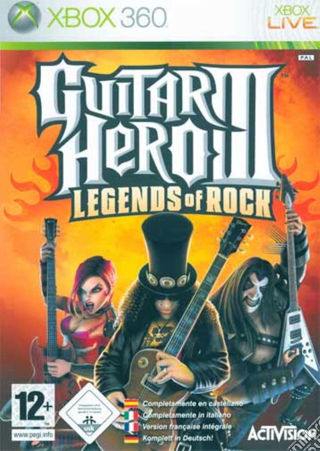 Guitar Hero 3 videogame di X360