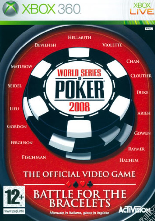 World Series Of Poker 2008 videogame di X360