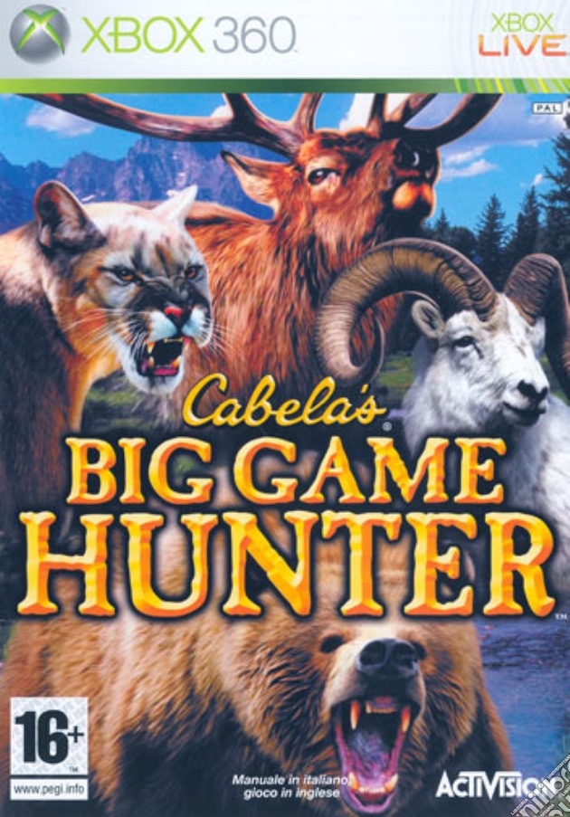 Cabela's Big Game Hunter videogame di X360