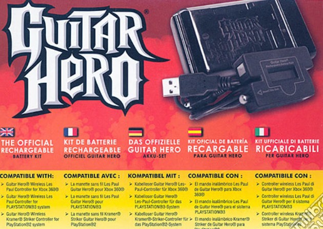 Guitar Hero Rechargeable Battery Pack videogame di PS3