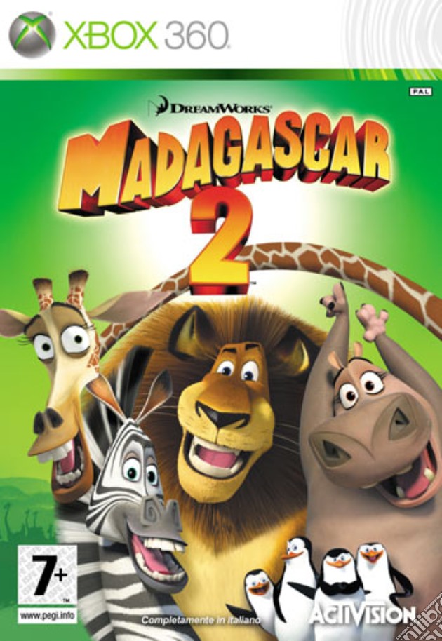 Madagascar 2 Escape Africa videogame di X360