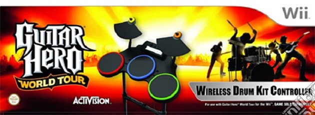 WII Guitar Hero World Tour Batteria videogame di WII