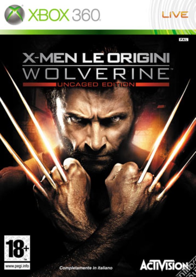 Wolverine Le Origini videogame di X360