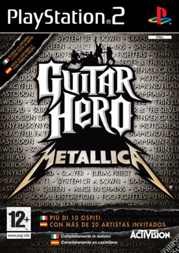 Guitar Hero Metallica videogame di PS2