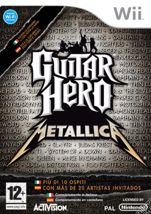 Guitar Hero Metallica videogame di WII