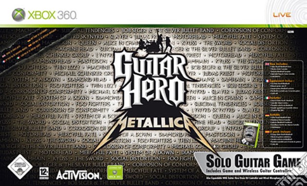 Guitar Hero Metallica Bundle videogame di X360