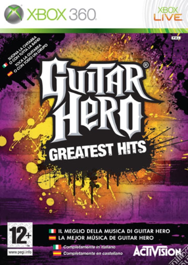 Guitar Hero Greatest Hits videogame di X360