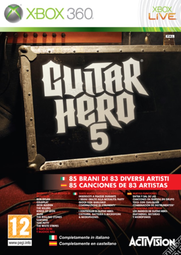 Guitar Hero 5 videogame di X360