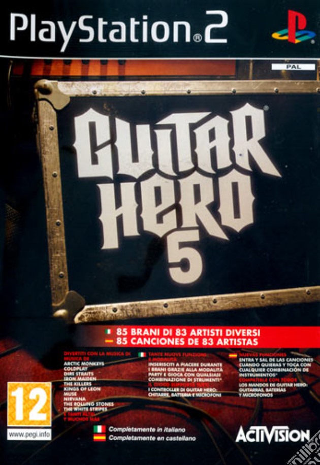 Guitar Hero 5 videogame di PS2