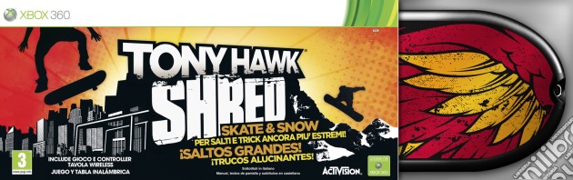 Tony Hawk Shred Bundle videogame di X360