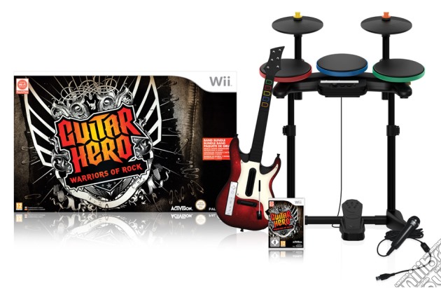 Guitar Hero 6 Warriors of Rock S/Bundle videogame di WII