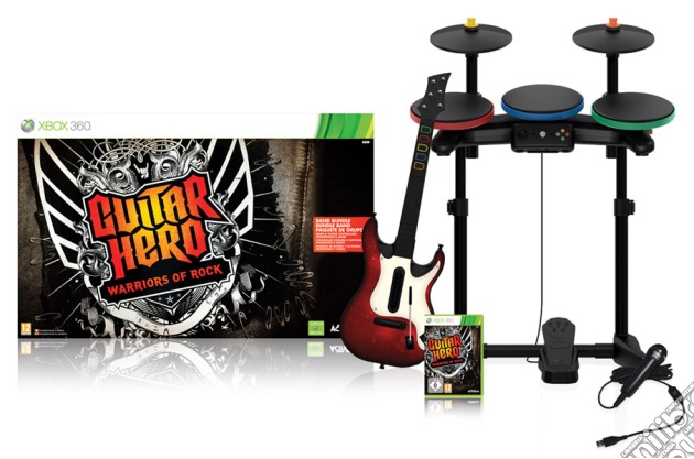 Guitar Hero 6 Warriors of Rock S/Bundle videogame di X360