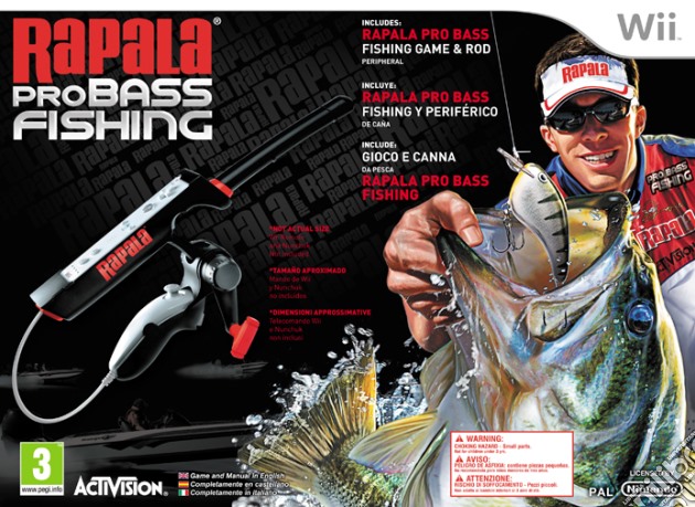 Rapala Pro Bass Fishing Rod Bundle videogame di WII