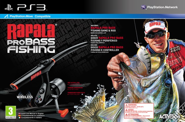 Rapala Pro Bass Fishing Rod Bundle videogame di PS3