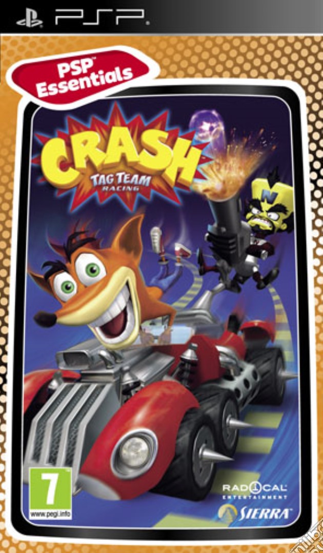 Essentials Crash tag team racing videogame di PSP