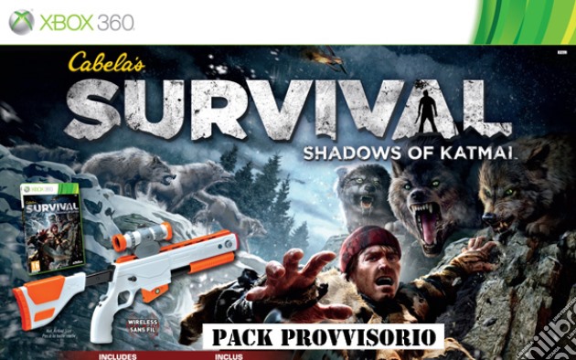 Cabela's Survival Shadows Katmai bundle videogame di X360