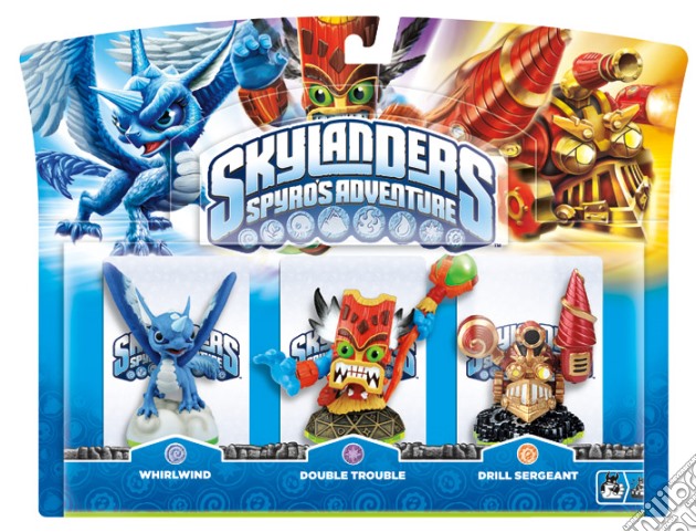 Skylanders D.Trouble+Whirlrwind+Drill S. videogame di NDS