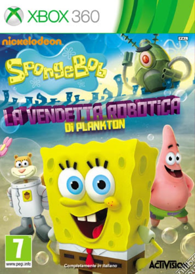 SpongeBob:La Vendetta Robot. di Plankton videogame di X360