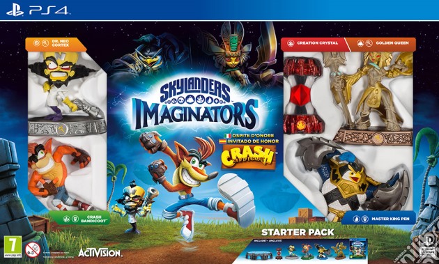 Skylanders Imaginators St. Pack Crash Ed videogame di PS4