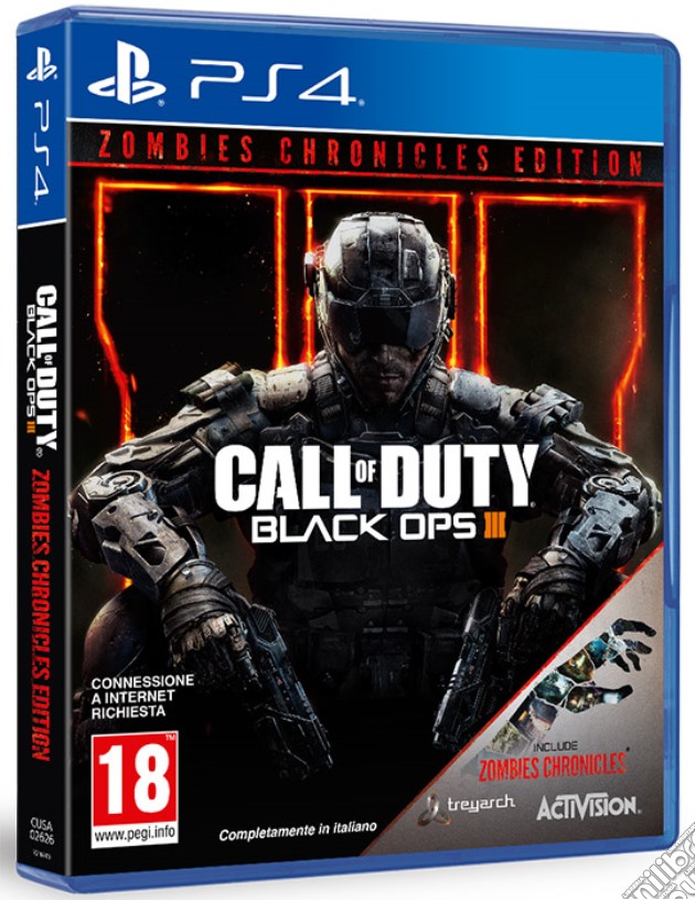 Call Of Duty Black OPS 3 Zombie Chron. videogame di PS4
