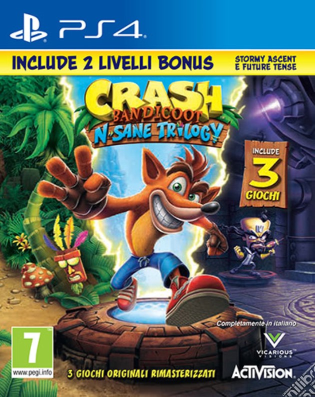Crash Bandicoot N.Sane Trilogy 2.0 videogame di PS4