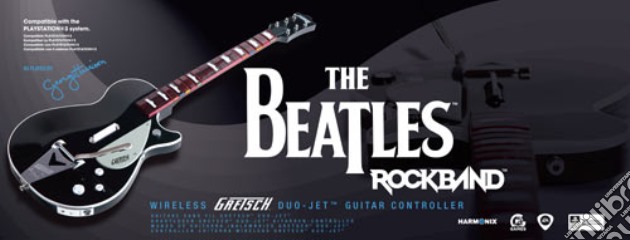 PS3 Guitar Rock Band The BeatlesHarrison videogame di PS3