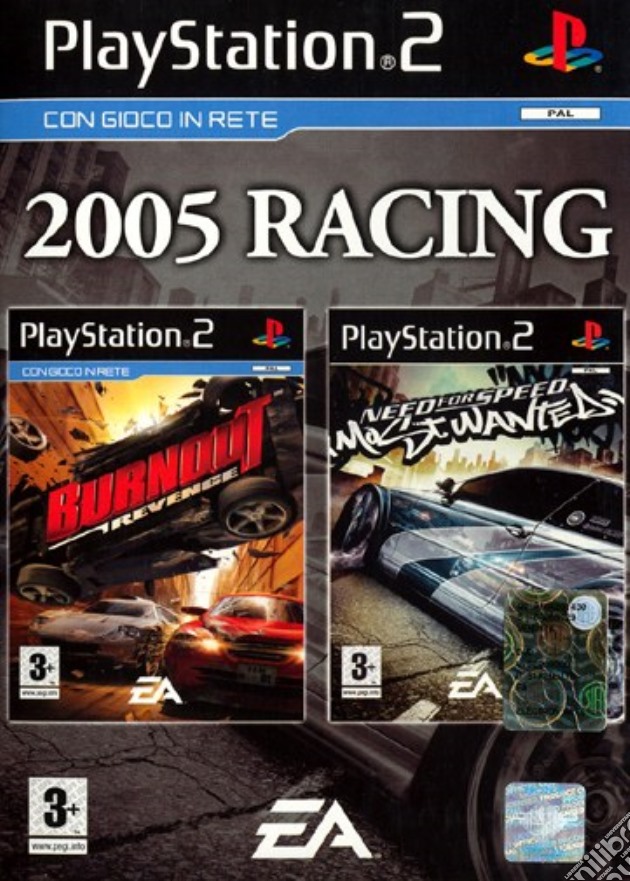Need for Speed Most Wanted+Burnout Reven videogame di PS2