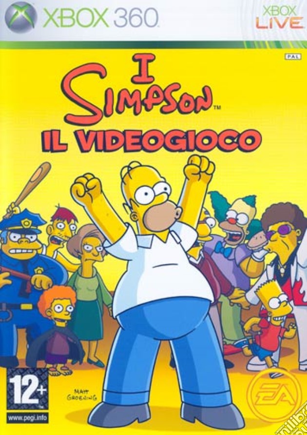 The Simpsons videogame di X360