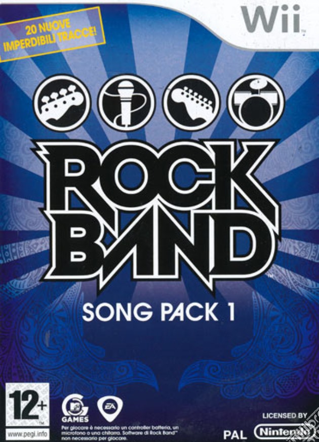 Rock Band Song Pack 1 videogame di WII