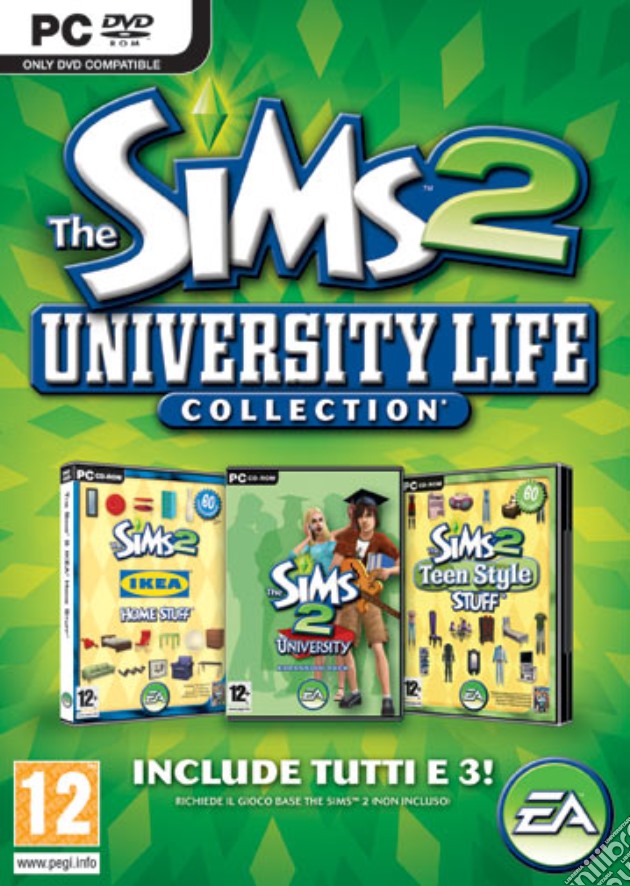 The Sims 2 University Life Collection videogame di PC