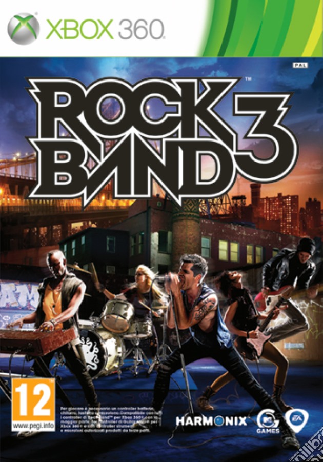 Rock Band 3 videogame di X360