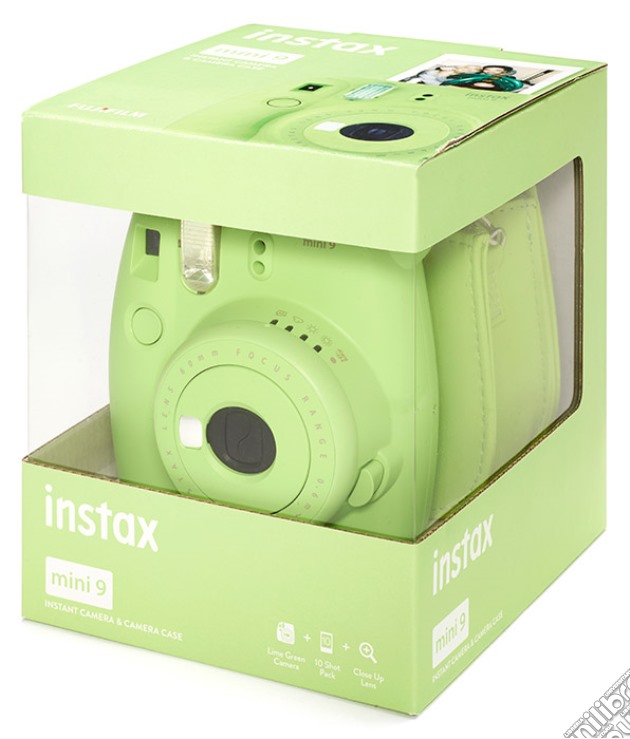 FUJIFILM Instax MINI 9 Verde+Cust+Pell. videogame di INST